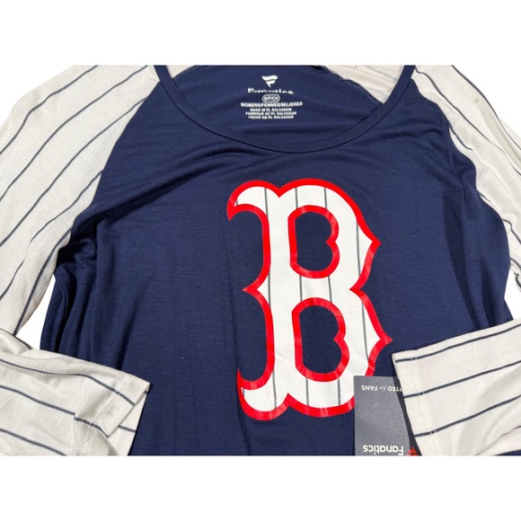 Boston Red Sox Fanatics Women's Baseball‎ T-Shirt Long Sleeve Raglan S - Picture 4 of 7